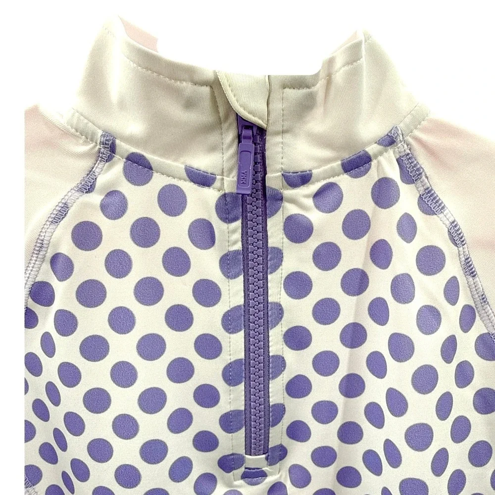 Little Miss Tennis Pretty In Provence Zip Pullover Girls SM Polka‎ Dot NWT